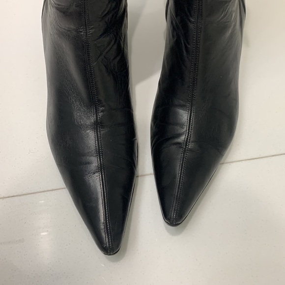 Banana Republic Black Leather Boots size 10 - Picture 11 of 17